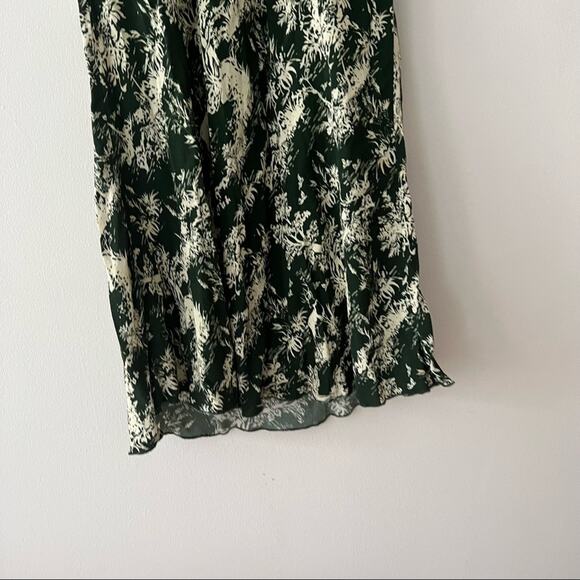 Free People Kendal Fern Green Printed Midi Skirt - Picture 4 of 5